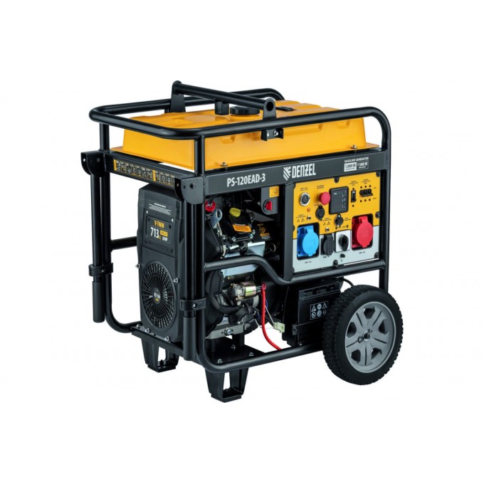 Генератор бензиновый DENZEL PS-120EAD-3, 12 кВт, 230/400 В, 40л, разъём ATS, переключение режима, электростартер 10630167 Генератор бензиновый DENZEL PS-120EAD-3, 12 кВт, 230/400 В, 40л, разъём ATS, переключение режима, электростартер 10630167